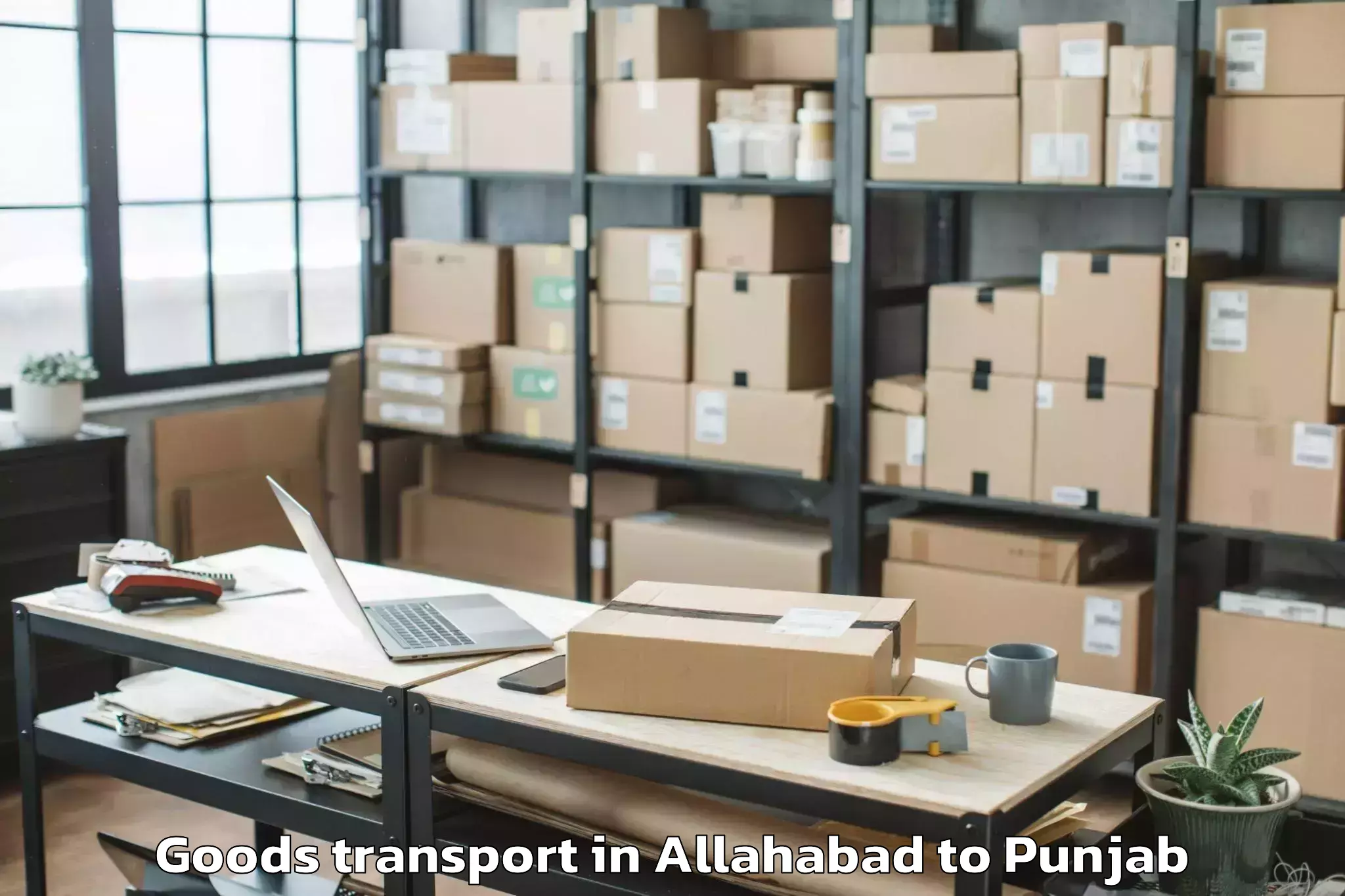 Book Allahabad to Balachaur Goods Transport Online